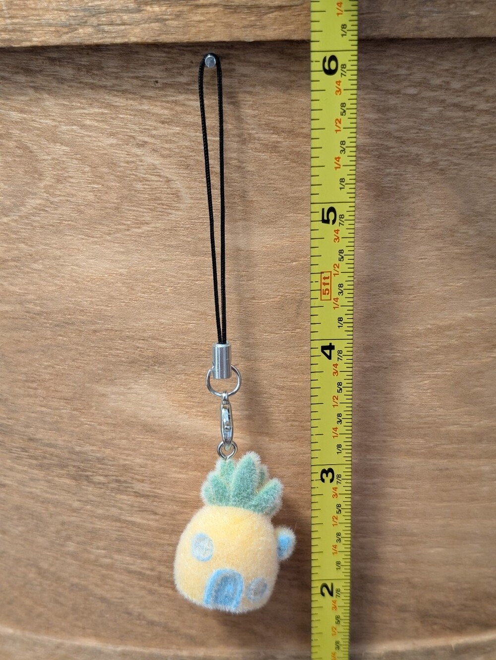 Flocked SpongeBob SquarePants Pineapple Charm NEW